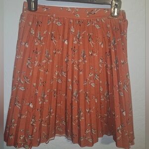 Small Brittaney Pleated Mini Skirt - Dusty Orange by Bailey's Blossoms